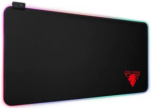 Ігровий комп'ютерний килимок для мишки Jedel MP-02 30х80 см ігрова поверхня c RGB підсвічуванням для комп'ютерної миші ПК і ноутбука від USB XL-1747
