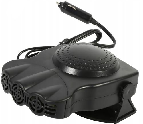 Автомобільний керамічний обігрівач салону від прикурювача Auto Heater HJ-704 Ceramic Fan 12 volt DC 150W автодуйка Тепловентилятор 150Вт Чорний