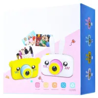 Детский аккумуляторный фотоаппарат DVR Baby Camera XL-500R зайчик, Детская цифровая камера 7688 600mAh, Цифровой фотоаппарат для детей Розовый