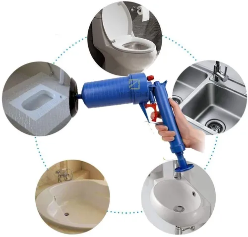 Пневматический вантуз высокого давления Toilet dredge Gun, Плунжер для раковины с гидроударом, для прочистки труб канализации Plunger Pipe Dredger