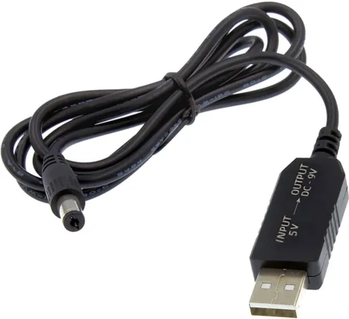 Підвищуючий USB кабель Berger з 5V на 12V для живлення Wi-Fi роутера від Power Bank з перетворювачем, перехідник для вай фай 5.5х2. 1 повербанка 5В 12В