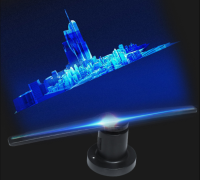 Голографический 3D проектор Wi-Fi вентилятор Digital FH-422 Fan Hologram 42см US F3 SD / ISO