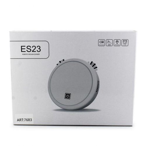 Робот пылесос Clean ES23 White, автоматический умный пылесос на аккумуляторе белый