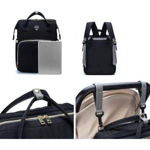 Сумка рюкзак ліжечко для мам 3 в 1 Living Traveling Share R053 Baby Travel Bed-Bag Black Чорний