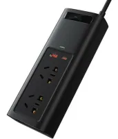 Автомобильный преобразователь напряжения с 12V на 220V Baseus RNBQ-A01 150W инвертор с быстрой зарядкой CN EU 2 розетки type-c USB от прикуривателя