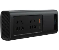 Автомобильный преобразователь напряжения с 12V на 220V Baseus RNBQ-A01 150W инвертор с быстрой зарядкой CN EU 2 розетки type-c USB от прикуривателя