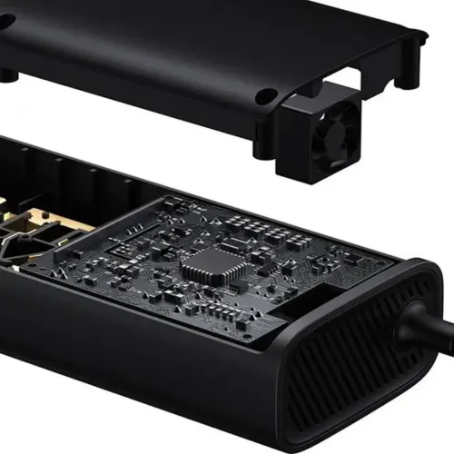 Автомобильный преобразователь напряжения с 12V на 220V Baseus RNBQ-A01 150W инвертор с быстрой зарядкой CN EU 2 розетки type-c USB от прикуривателя