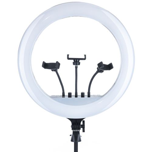 Кольорова кільцева LED лампа Soft Ring Light RGB MJ18 45 см 18 " студійна Світлодіодна різнобарвна лампа для блогера MJ45, MJ-450