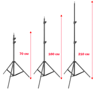 Студійна стійка Ring Light RL-Stand штатив 210 см для кільцевої лампи тринога, підставка 2.1 м