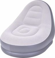 Надувний диван з пуфом Air Sofa Intex 68564, надувне велюрове крісло з пуфом SF-936