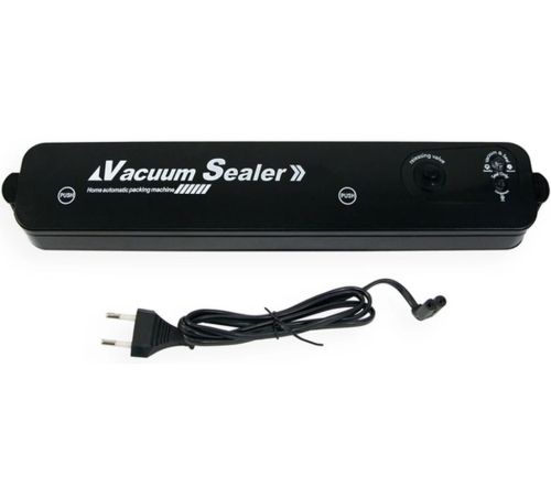 Вакуумный упаковщик пакетов New Vacuum Sealer LP-11 автоматический вакууматор, аппарат вакуумайзер для упаковки и хранения еды, продуктов Черный