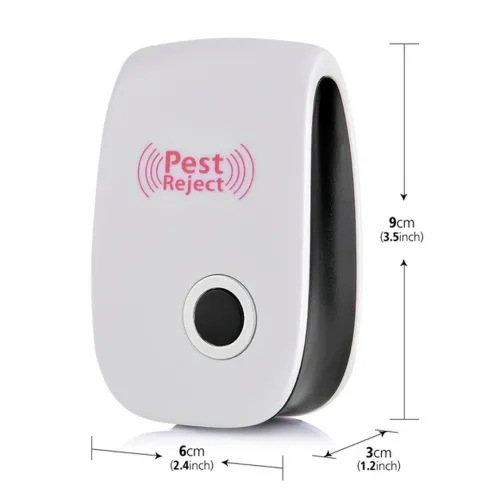 Ультразвуковий відлякувач комах і гризунів Electronic Pest Reject Repeller пристрій для знищення мишей тарганів, комарів прилад в розетку