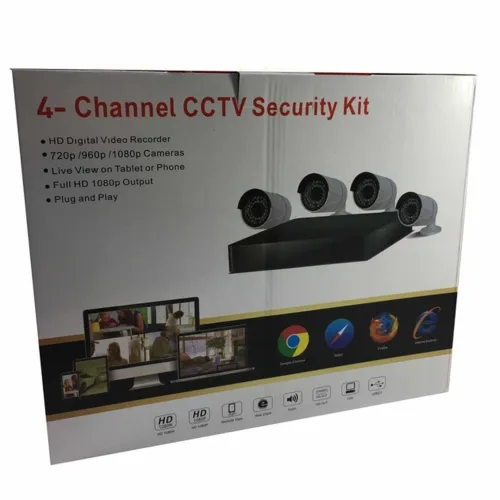 Комплект видеонаблюдения видеорегистратор UKC DVR KIT CAD D001 2mp\4ch 4-канальный, Набор уличных 4 камер для наружного наблюдения 7004