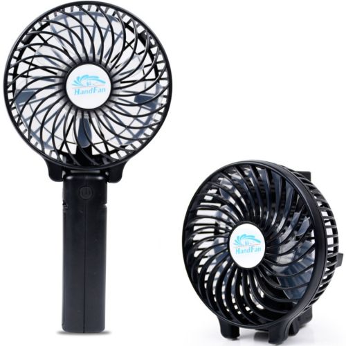 Ручной мини вентилятор Handy Mini Fan WX-6508 USB аккумуляторный настольный вентилятор трансформер со складной ручкой и съемным аккумулятором