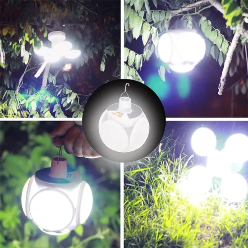 Універсальний складаний ліхтар Solar Emergency Charging Lamp BL - 2029 підвісна LED лампа для кемпінгу з USB, акумуляторна на сонячній батареї