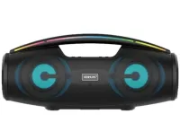 Беспроводная Bluetooth колонка динамик BKK B100 с LED подсветкой 20W с микрофоном, Аккумуляторная блютуз акустика караоке USB SD FM AUX Черная