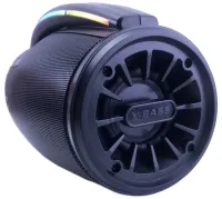 Беспроводная Bluetooth колонка динамик BKK B100 с LED подсветкой 20W с микрофоном, Аккумуляторная блютуз акустика караоке USB SD FM AUX Черная