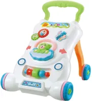 Детские развивающие ходунки каталка Qichun Toys 696-R15 2в1, Детский ходунок Children Music Walker на колесиках с музыкальными эффектами для детей