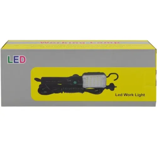 Провідний ліхтар світильник Bailong BL-9025 з гачком і магнітом 9 метрів від мережі, Підвісний ліхтарик переноска на гачку 220В для СТО і ремонту