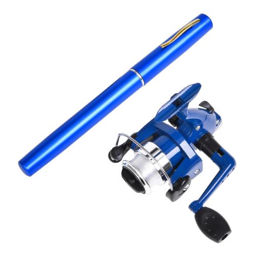 Комплект карманная удочка ручка Mini Pocket Fishing Rod + Катушка, Карманная складная походная мини FishPen
