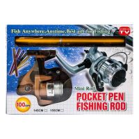 Комплект карманная удочка ручка Mini Pocket Fishing Rod + Катушка, Карманная складная походная мини FishPen