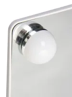 Настільне Косметичне дзеркало Cosmetie mirror 360 Rotation Angel з LED підсвічуванням для макіяжу, компактне прямокутне сенсорне дзеркало біле