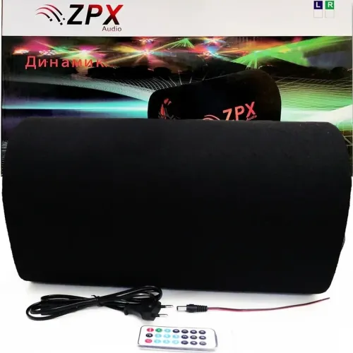 Автомобільний Активний Bluetooth сабвуфер бочка ZPX ZX-8SUB 800W 8 " дюймів з вбудованим підсилювачем і пультом, Автомобільна колонка саб в машину