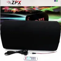 Автомобільний Активний Bluetooth сабвуфер бочка ZPX ZX-12SUB 1200W 12 " дюймів з вбудованим підсилювачем і пультом, Автомобільна колонка саб в машину