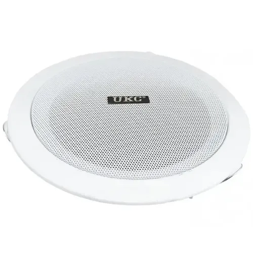 Стельові динаміки UKC CS-8500BM 20W водостійка стельова акустика стерео колонка для врізного монтажу в стелю CS 8500 8,5 " для дому Біла