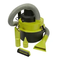 Автомобильный пылесос The Black Multifunction Auto Vacuum 100 W для сухой и влажной уборки в салоне от прикуривателя 12V 3 насадки для авто
