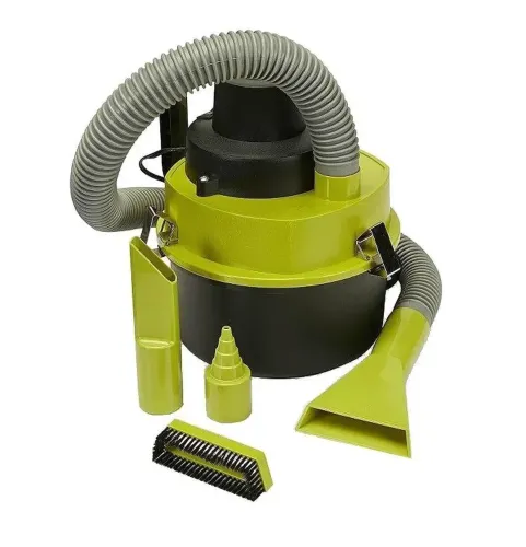 Автомобильный пылесос The Black Multifunction Auto Vacuum 100 W для сухой и влажной уборки в салоне от прикуривателя 12V 3 насадки для авто