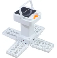 Кемпінговий складаний ліхтар Solar X-Balog BL - 2030 72Led на сонячній батареї, акумуляторна розкладна лампа Bailong 3 режими з USB зарядкою Білий