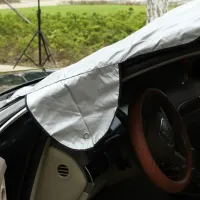 Двухсторонняя накидка чехол на лобовое стекло автомобиля Winter Windshield Cover 150х70 см от снега, солнца и льда, Автомобильный чехол от замерзания