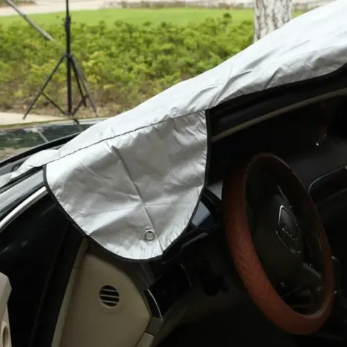 Двухсторонняя накидка чехол на лобовое стекло автомобиля Winter Windshield Cover 150х70 см от снега, солнца и льда, Автомобильный чехол от замерзания