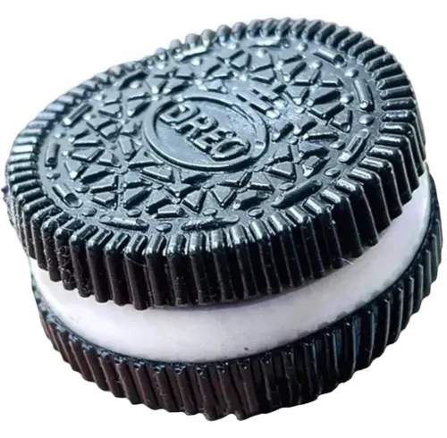 Силіконова іграшка антистрес сквіш Печиво Oreo Pinch Family 6 см з ворсинками для рук, Дитяча м'ялка у вигляді печива Таба Орео Squishy для дітей