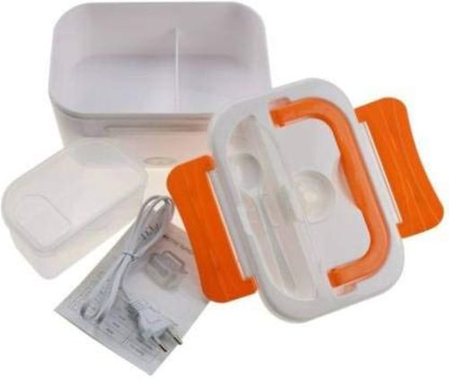 Електричний Ланч Бокс Electric lunch heater box з підігрівом від мережі 220V на 2 Відділення, харчової термо судочок контейнер для їжі