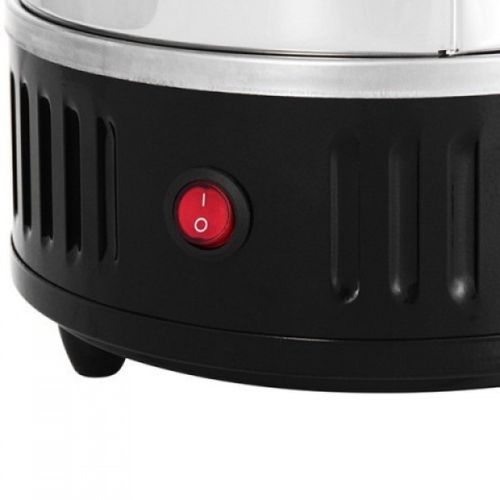Вертикальна шашличниця електрична Domotec MS-7781 1000W на 6 шампурів Black електрошашличниця чорна