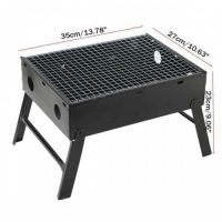 Складной барбекю гриль Morpilot TL-353 BBQ Black, 35 см, черный портативный мангал, Мини / Барбекюшница
