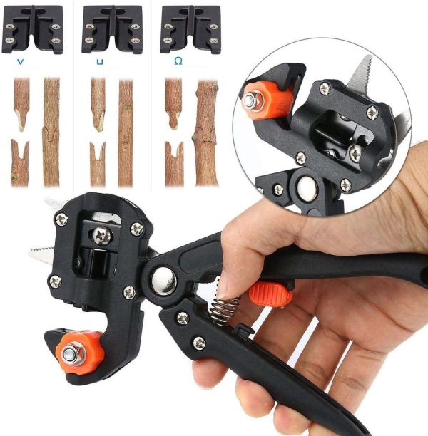 Прищепний секатор Titan Professional Grafting Tool SC-8201 з 3 ножами для обрізки Білоруський для щеплення