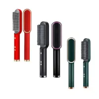 Электрическая расческа выпрямитель Hair Straightener HQT-909, Щетка с турмалиновым покрытием, Утюжок расческа-выпрямитель для укладки волос