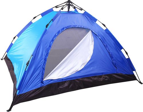 Намет автоматична Leomax LX - 1401 4-х місцева синя 200x200x135 см туристична, автомат, чотирьох місцева