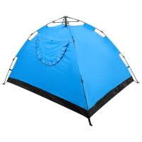 Намет автоматична Leomax LX - 1401 4-х місцева синя 200x200x135 см туристична, автомат, чотирьох місцева