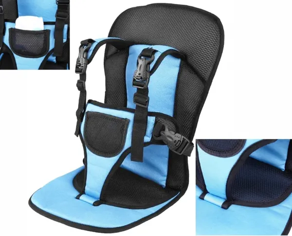 Дитяче безкаркасне автокрісло Multi Function Car Cushion Синій, універсальне авто крісло дитині в машину до 25 кг, зручне автомобільне крісло