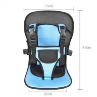 Дитяче безкаркасне автокрісло Multi Function Car Cushion Синій, універсальне авто крісло дитині в машину до 25 кг, зручне автомобільне крісло