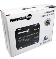 Автомобільний понижуючий інвертор PowerOne Plus DC / DC 24V-12V 10A 120W, Авто перетворювач напруги GS-10A 24В-12В постійного струму Автоінвертор