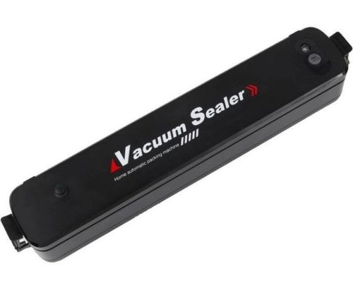 Вакуумный упаковщик пакетов New Vacuum Sealer LP-11 автоматический вакууматор, аппарат вакуумайзер для упаковки и хранения еды, продуктов Черный