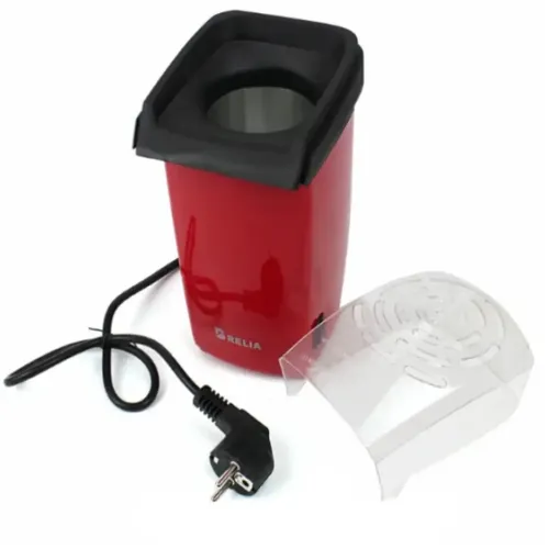 Попкорница Relia Popcorn Maker RH-903 1200 Вт, Аппарат для приготовления попкорна в домашних условиях, Прибор мини попкорница для дома Красный