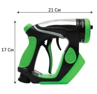 Універсальний пістолет-розпилювач Spray Water Gun 4в1, Насадка пістолет розпилювач на шланг з відсіком для піни і миючих засобів, Водомет для машини