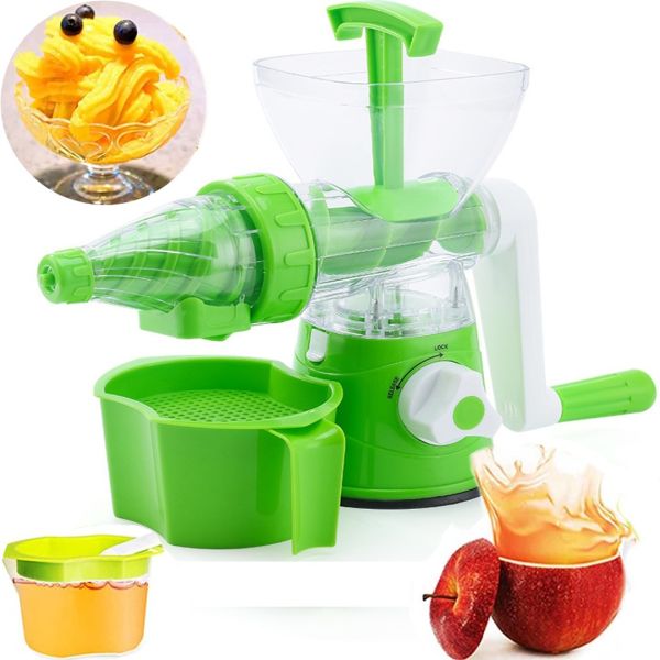 Ручна портативна соковижималка Multi-Function Juicing Machine RF-707 для фруктів і овочів з затиском, Шнекова багатофункціональна