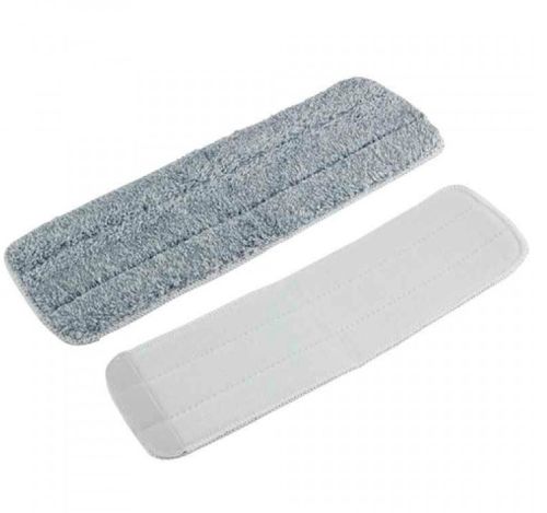 Прямокутна додаткова насадка запаска для швабри-ледащо з віджимом Cleaning MOP МОП змінна для миття і прибирання підлоги з віджимом 33х11 см Сіра